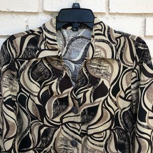 EAST 5TH vintage blouse with 3/4 sleeves, size PL.